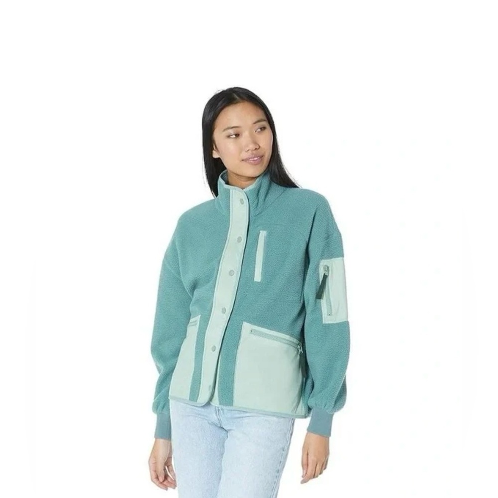 🛍️NWT Madewell MWL XL Teal Fleece Jacket